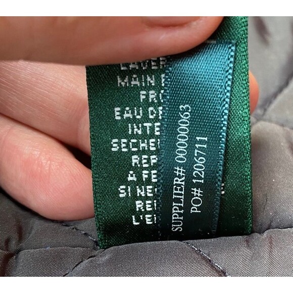 Lauren Ralph Lauren Active Silver/Gray Jacket Zipper/Snaps/Belt front closure M - Picture 10 of 11